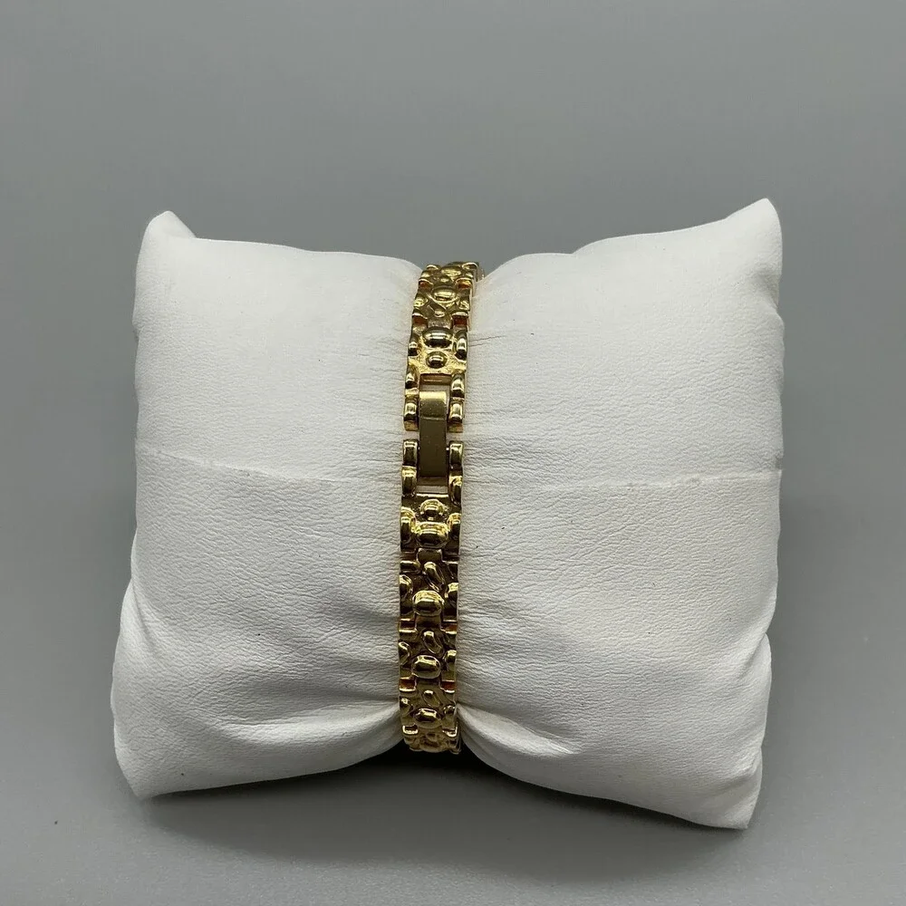 Vtg Elgin Galaxy Womens Watch 19mm Silver Gold Tone Bracelet New Battery 7.5